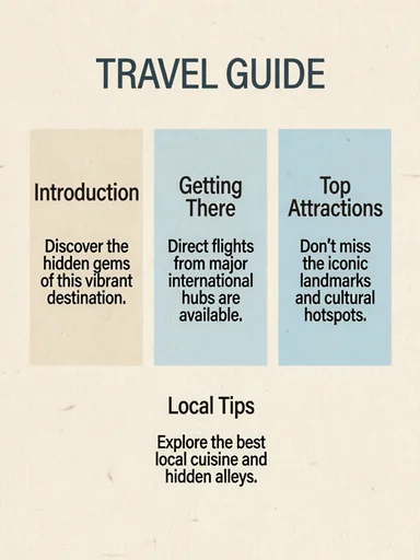 How to Create a Travel Guide: A Step-by-Step Solution